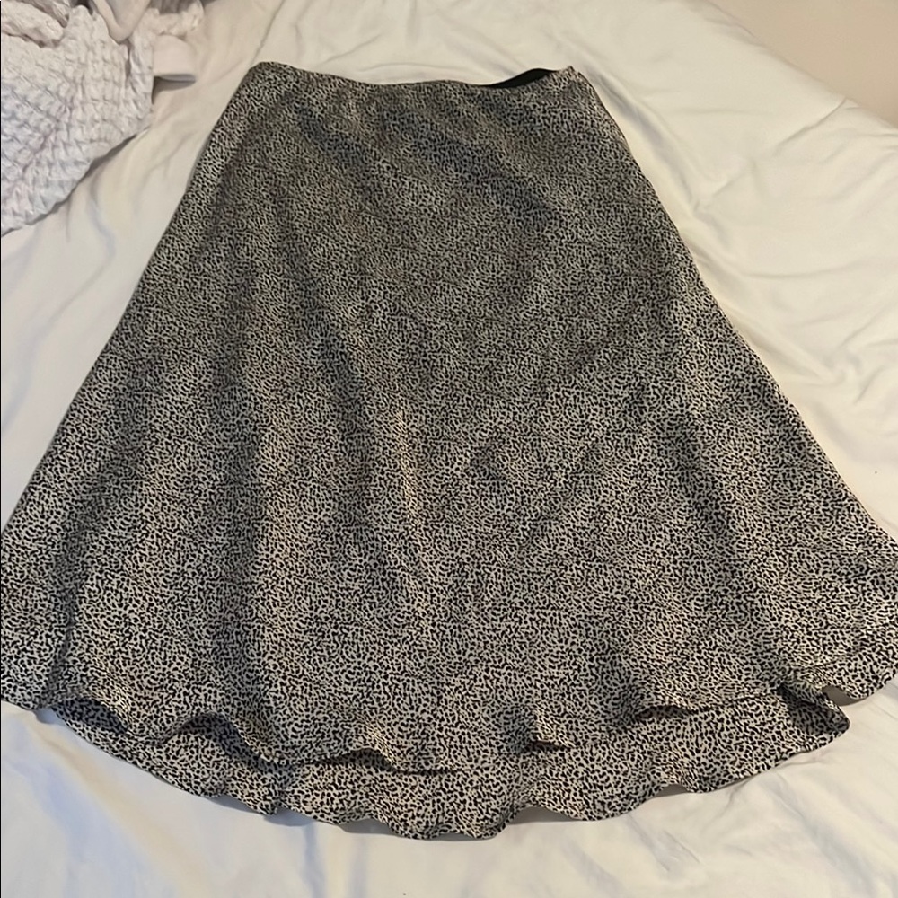 Sienna Sky Black Midi A-Line Skirt